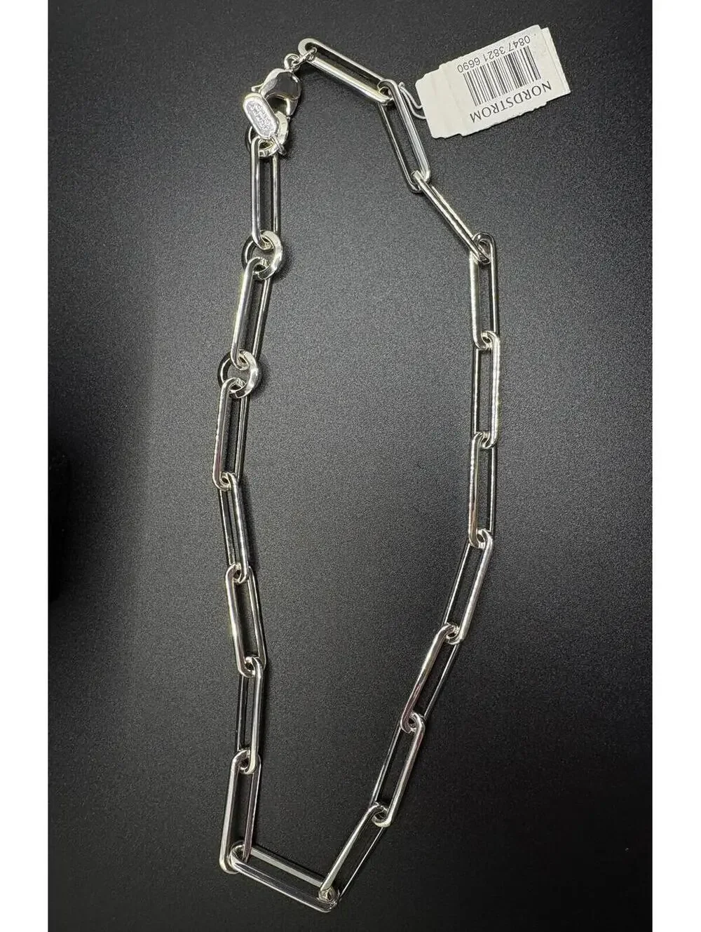 Jenny Bird Silver Paper Clip Necklace - Picture 2 of 4